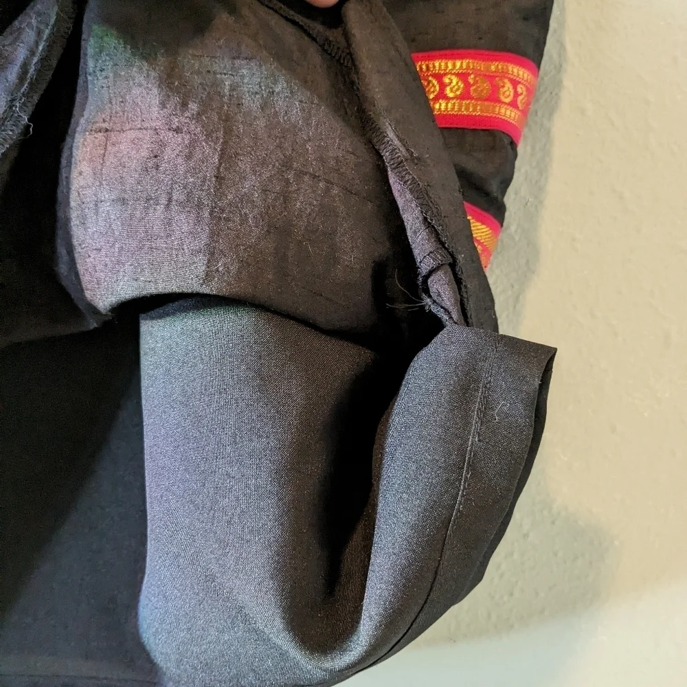 Vintage Y2K  Beaders Touch 100% Silk Midi Dress Size L - Picture 5 of 8